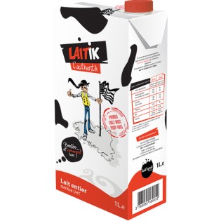 Lait entier UHT 1 L